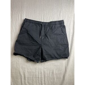 American Eagle Flex Jogger Shorts Black Men M Gorpcore Utility Drawstring Sporty